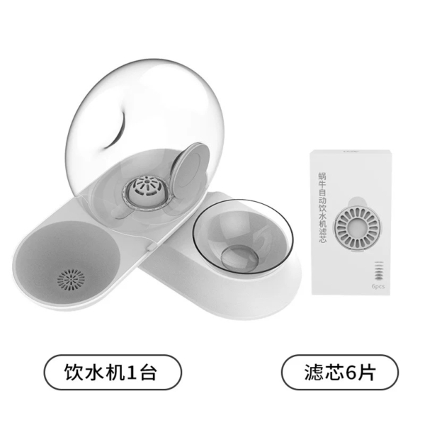 蝸牛造型飲水器(灰色)